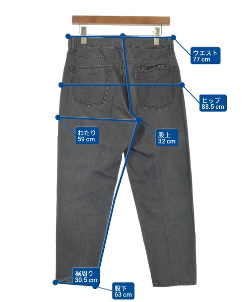 VAINL ARCHIVE（ヴァイナルアーカイブ）デニムパンツ グレー サイズ:S メンズ/2200635565051