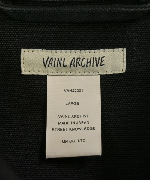 VAINL ARCHIVE（ヴァイナルアーカイブ）カバーオール 黒 サイズ:L メンズ/2200644019019
