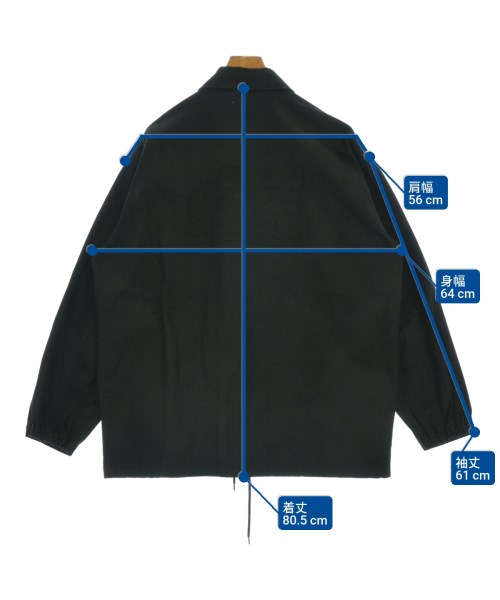 VAINL ARCHIVE（ヴァイナルアーカイブ）カバーオール 黒 サイズ:L メンズ/2200644019019