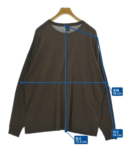 VAINL ARCHIVE（ヴァイナルアーカイブ）Tシャツ・カットソー 茶 サイズ:L メンズ/2200534807191