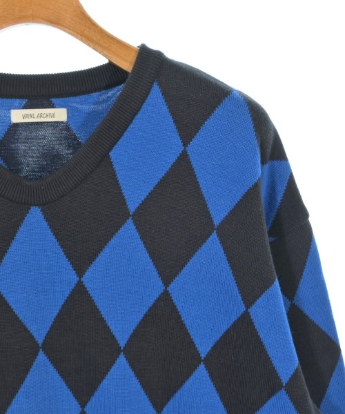 VAINL ARCHIVE（ヴァイナルアーカイブ）ニット・セーター 青 サイズ:M メンズ/2200623905012