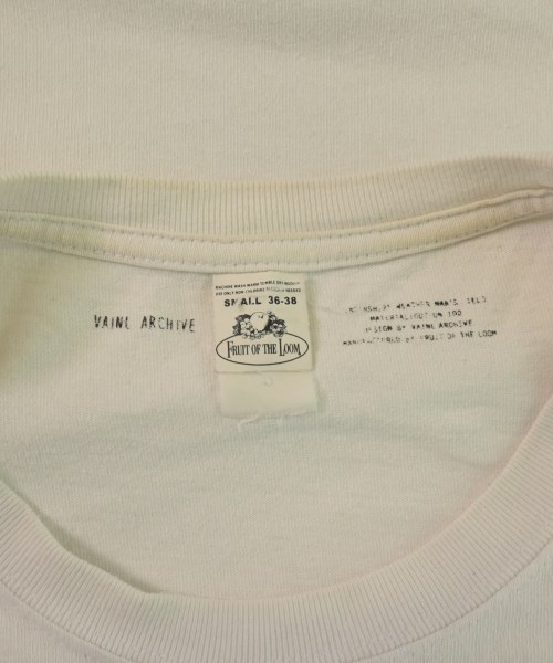 VAINL ARCHIVE（ヴァイナルアーカイブ）Tシャツ・カットソー 白 サイズ:S メンズ/2200609313060