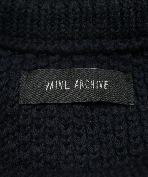 VAINL ARCHIVE（ヴァイナルアーカイブ）ニット・セーター 紺 サイズ:L メンズ/2200611515049