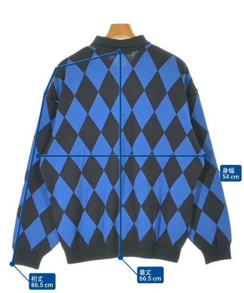 VAINL ARCHIVE（ヴァイナルアーカイブ）ニット・セーター 青 サイズ:M メンズ/2200657618056