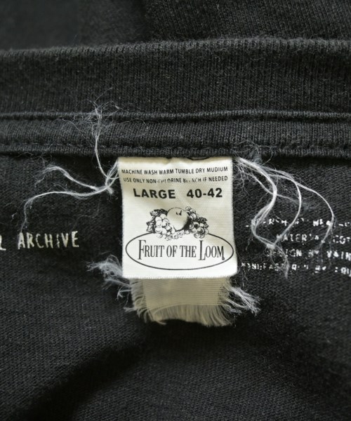 VAINL ARCHIVE（ヴァイナルアーカイブ）Tシャツ・カットソー 黒 サイズ:L メンズ/2200716238157