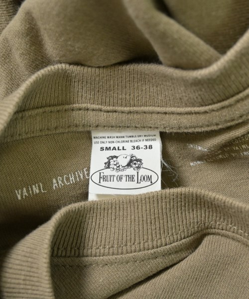 VAINL ARCHIVE（ヴァイナルアーカイブ）Tシャツ・カットソー ベージュ サイズ:S メンズ/2200716238188
