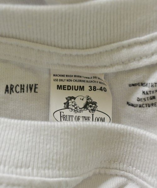 VAINL ARCHIVE（ヴァイナルアーカイブ）Tシャツ・カットソー 白 サイズ:M メンズ/2200716238218