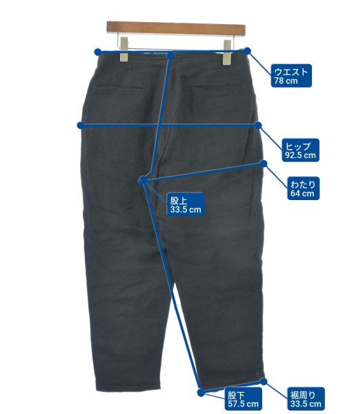 VAINL ARCHIVE（ヴァイナルアーカイブ）クロップドパンツ 黒 サイズ:M メンズ/2200651059015