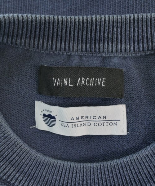 VAINL ARCHIVE（ヴァイナルアーカイブ）ニット・セーター 紺 サイズ:L メンズ/2200651953030