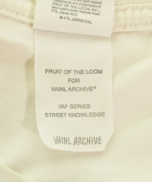 VAINL ARCHIVE（ヴァイナルアーカイブ）Tシャツ・カットソー 白 サイズ:L メンズ/2200728686120