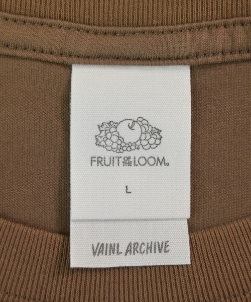 VAINL ARCHIVE（ヴァイナルアーカイブ）Tシャツ・カットソー 茶 サイズ:L メンズ/2200685284056