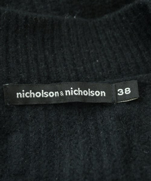 nicholson and nicholson（ニコルソンアンドニコルソン）ベスト 黒 サイズ:38(M位) レディース/2200643692039