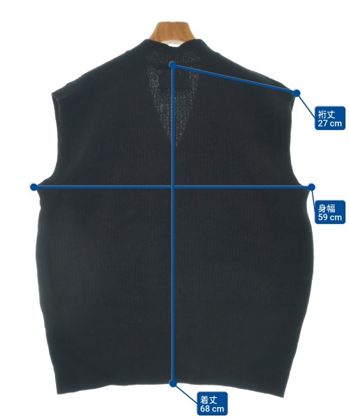 nicholson and nicholson（ニコルソンアンドニコルソン）ベスト 黒 サイズ:38(M位) レディース/2200643692039