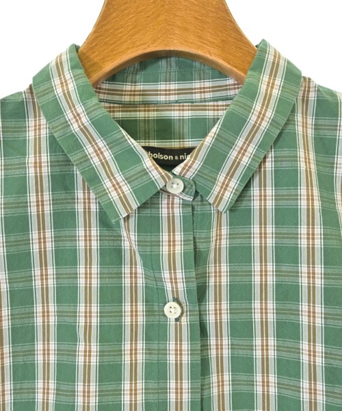 nicholson and nicholson（ニコルソンアンドニコルソン）ブラウス 緑 サイズ:38(M位) レディース/2200620548069