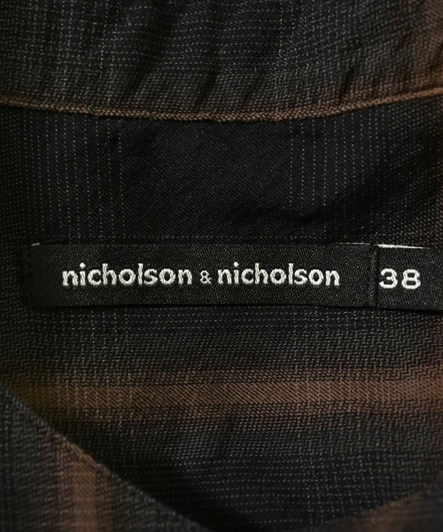 nicholson and nicholson（ニコルソンアンドニコルソン）カジュアルシャツ 黒 サイズ:38(M位) レディース/2200659112040
