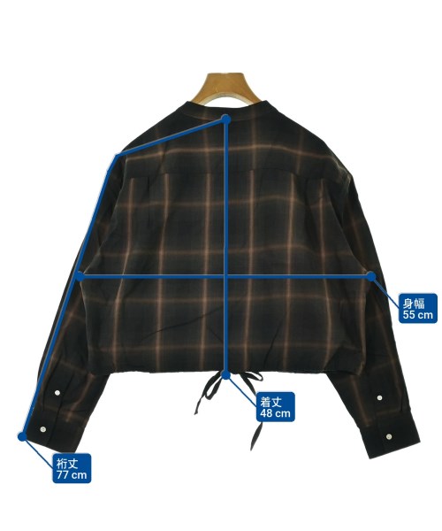 nicholson and nicholson（ニコルソンアンドニコルソン）カジュアルシャツ 黒 サイズ:38(M位) レディース/2200659112040