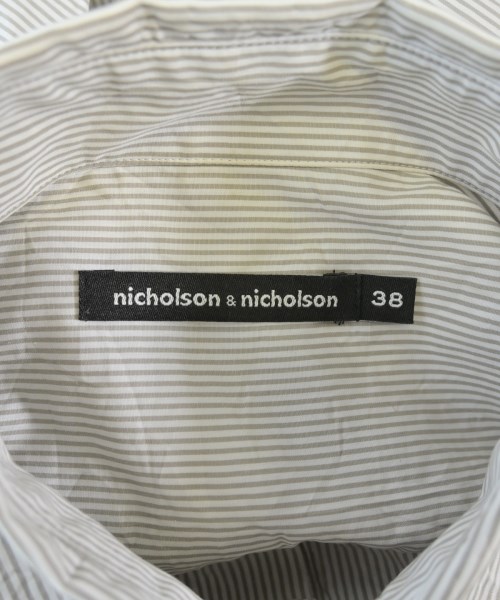 nicholson and nicholson（ニコルソンアンドニコルソン）カジュアルシャツ グレー サイズ:38(M位) レディース/2200716527015