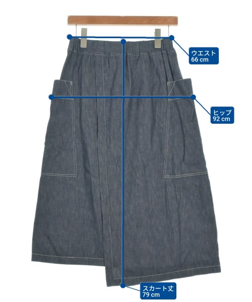 nicholson and nicholson（ニコルソンアンドニコルソン）ロング・マキシ丈スカート 紺 サイズ:38(M位) レディース/2200647709030