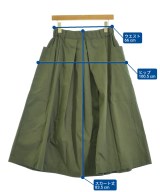 nicholson and nicholson（ニコルソンアンドニコルソン）ロング・マキシ丈スカート カーキ サイズ:38(M位) レディース/2200663558094