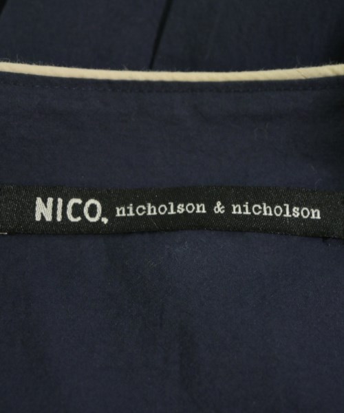 NICO,nicholson and nicholson（ニコニコルソンアンドニコルソン）シャツワンピース 紺 サイズ:38(M位) レディース/2200617538035