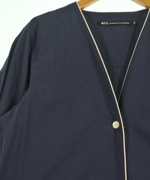 NICO,nicholson and nicholson（ニコニコルソンアンドニコルソン）シャツワンピース 紺 サイズ:38(M位) レディース/2200617538035