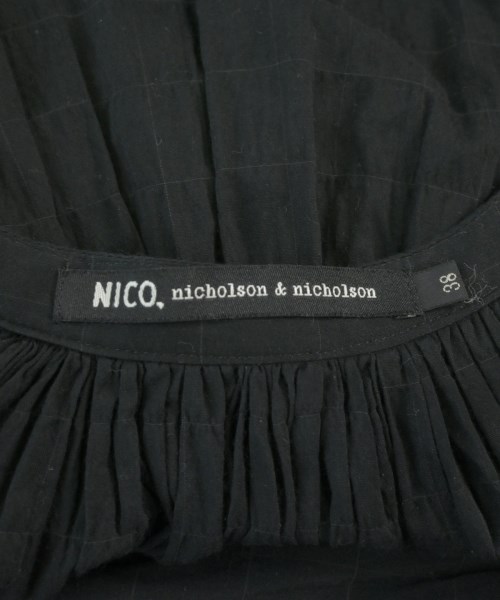 NICO,nicholson and nicholson（ニコニコルソンアンドニコルソン）ワンピース 黒 サイズ:38(M位) レディース/2200612239029
