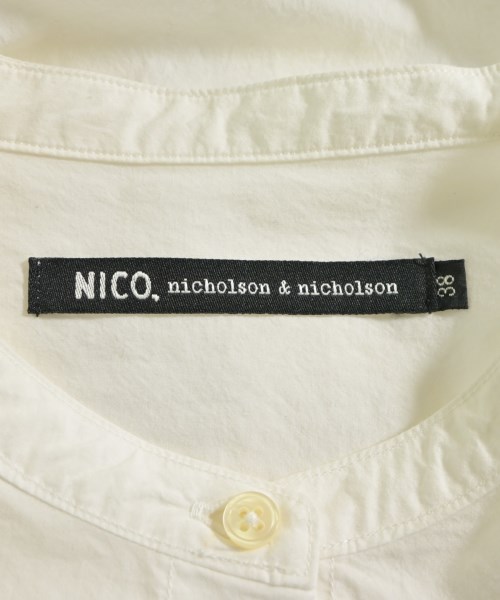 NICO,nicholson and nicholson（ニコニコルソンアンドニコルソン）カジュアルシャツ 白 サイズ:38(M位) レディース/2200606837293