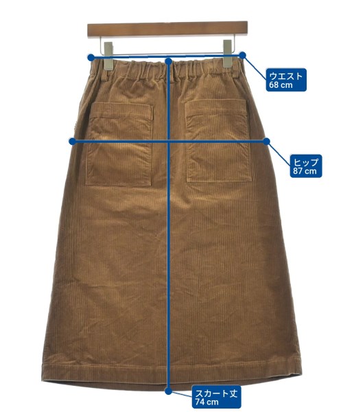 NICO,nicholson and nicholson（ニコニコルソンアンドニコルソン）ロング・マキシ丈スカート 茶 サイズ:38(M位) レディース/2200646210032
