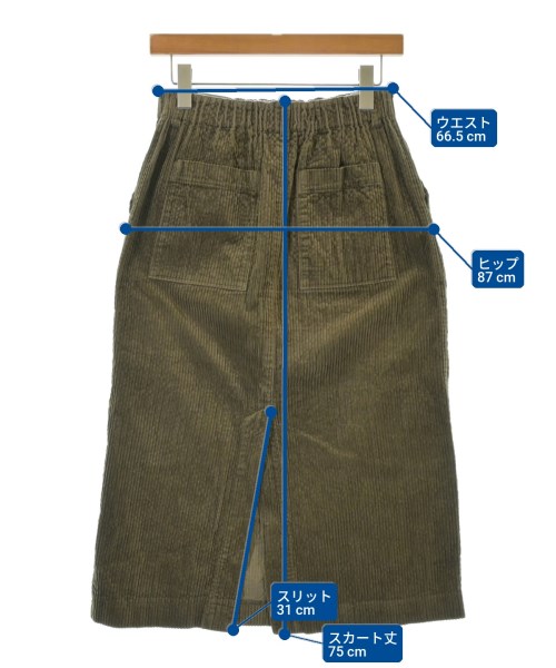 NICO,nicholson and nicholson（ニコニコルソンアンドニコルソン）ロング・マキシ丈スカート 茶 サイズ:38(M位) レディース/2200660496061