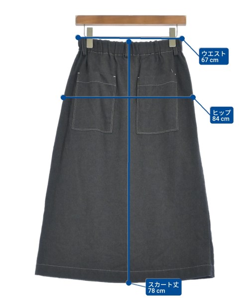 NICO,nicholson and nicholson（ニコニコルソンアンドニコルソン）ロング・マキシ丈スカート グレー サイズ:38(M位) レディース/2200665189036