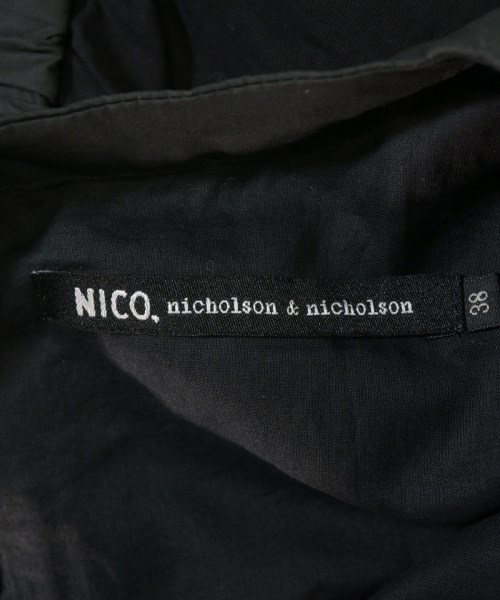 NICO,nicholson and nicholson（ニコニコルソンアンドニコルソン）ブラウス 黒 サイズ:38(M位) レディース/2200667521025