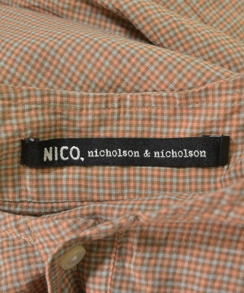 NICO,nicholson and nicholson（ニコニコルソンアンドニコルソン）カジュアルシャツ オレンジ サイズ:38(M位) レディース/2200667521032