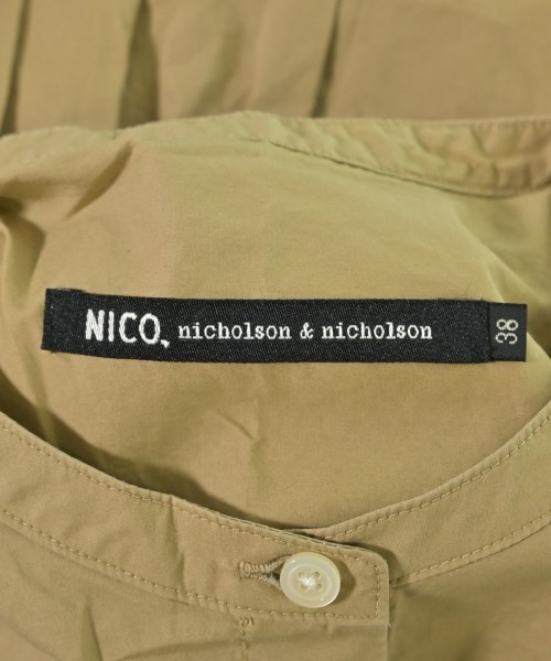 NICO,nicholson and nicholson（ニコニコルソンアンドニコルソン）カジュアルシャツ ベージュ サイズ:38(M位) レディース/2200693269014