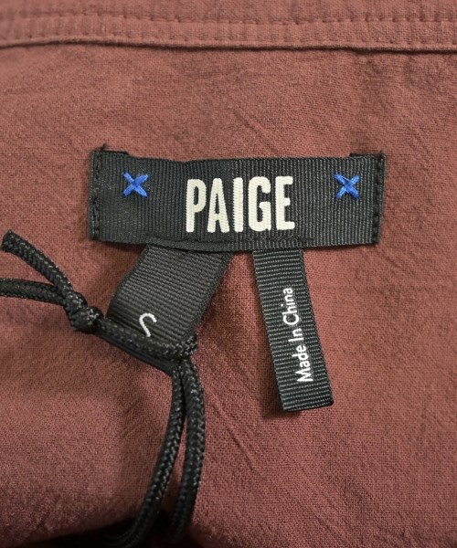 PAIGE（ペイジ）カジュアルシャツ 赤 サイズ:S レディース/2200715446072