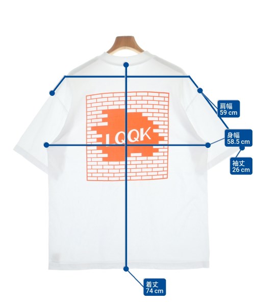 LQQK STUDIO（ルックスタジオ）Tシャツ・カットソー 白 サイズ:L メンズ/2200680921031