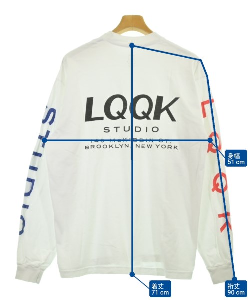 LQQK STUDIO（ルックスタジオ）Tシャツ・カットソー 白 サイズ:L メンズ/2200715550175