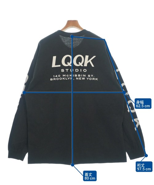 LQQK STUDIO（ルックスタジオ）Tシャツ・カットソー 黒 サイズ:XL メンズ/2200664630348