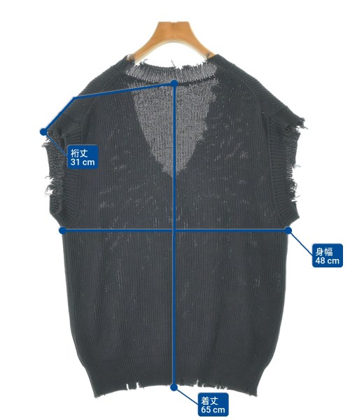 AP STUDIO（エーピーストゥディオ）ベスト/ノースリーブ 黒 サイズ:F レディース/2200606190015