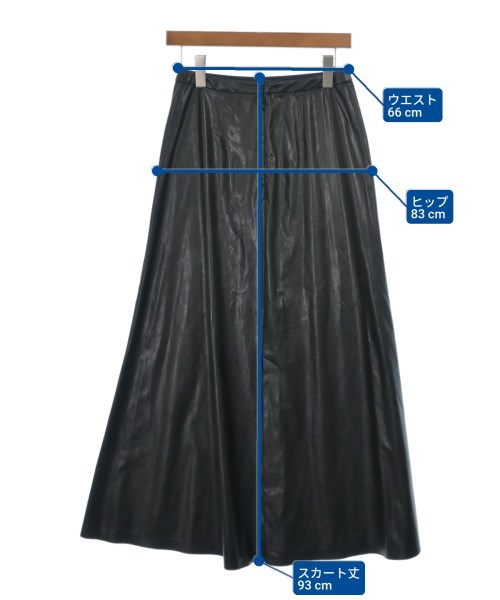 AP STUDIO（エーピーストゥディオ）ロング・マキシ丈スカート 黒 サイズ:34(XS位) レディース/2200639474090