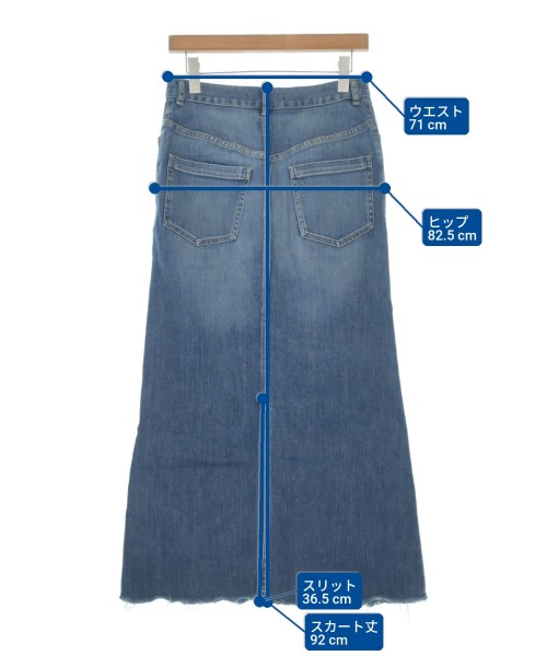 AP STUDIO（エーピーストゥディオ）ロング・マキシ丈スカート 青 サイズ:36(S位) レディース/2200614201024