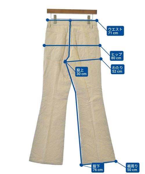 AP STUDIO（エーピーストゥディオ）デニムパンツ ベージュ サイズ:36(S位) レディース/2200625301027