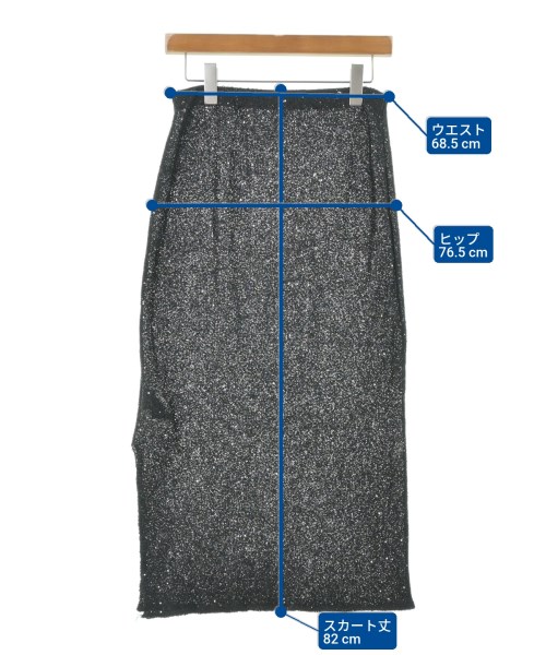 AP STUDIO（エーピーストゥディオ）ロング・マキシ丈スカート 黒 サイズ:36(S位) レディース/2200625618033