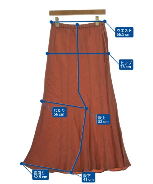 AP STUDIO（エーピーストゥディオ）ロング・マキシ丈スカート 赤 サイズ:36(S位) レディース/2200631962045