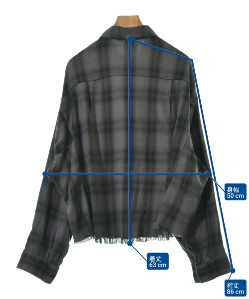 AP STUDIO（エーピーストゥディオ）カジュアルシャツ グレー サイズ:F レディース/2200652981070