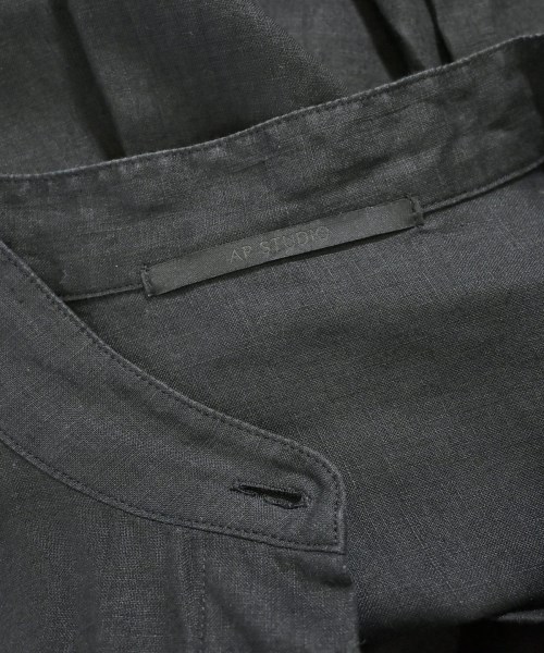 AP STUDIO（エーピーストゥディオ）シャツワンピース 黒 サイズ:-(M位) レディース/2200657783037