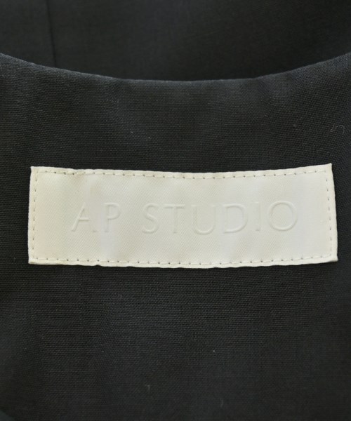 AP STUDIO（エーピーストゥディオ）ノーカラージャケット 黒 サイズ:38(M位) レディース/2200656889099