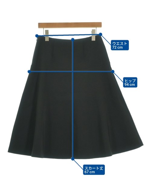 AP STUDIO（エーピーストゥディオ）ひざ丈スカート 黒 サイズ:38(M位) レディース/2200641117060