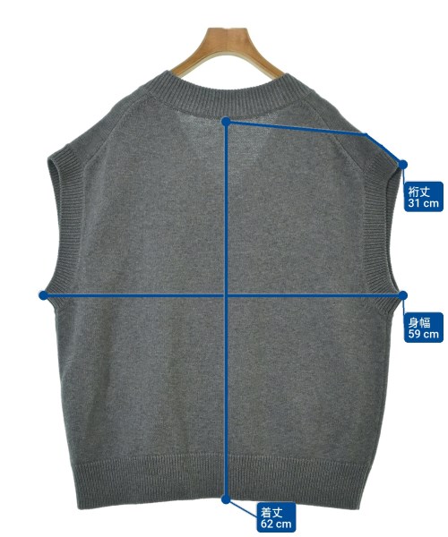 L'Appartement DEUXIEME CLASSE（アパルトモンドゥーズィエムクラス）ベスト/ノースリーブ グレー サイズ:F レディース/2200667669451