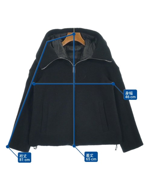 add（エーディーディー）ダウンジャケット/ダウンベスト 黒 サイズ:40(M位) レディース/2200621666069