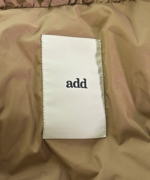 add（エーディーディー）ダウンコート 茶 サイズ:38(M位) レディース/2200714808024